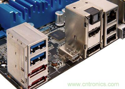 在高檔、新穎的主板，已經(jīng)開始搭載Thunderbolt高速傳輸接口