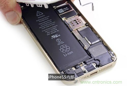 土豪金iPhone 5S拆解：內(nèi)部結(jié)構(gòu)升級，維修難度增加
