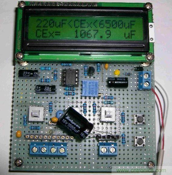 DIY集電容、電感和頻率為一體的測(cè)量?jī)x器