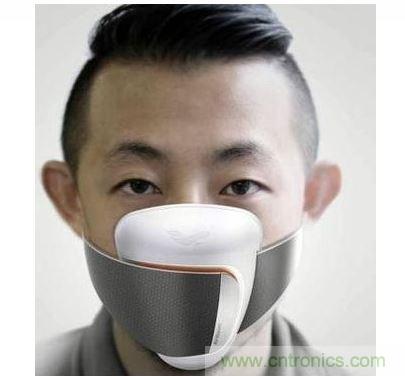 Frog Design 開發了一款可搭配手機應用程序使用的智能口罩概念原型，內建粒子傳感器，能警告使用者何時該戴上口罩