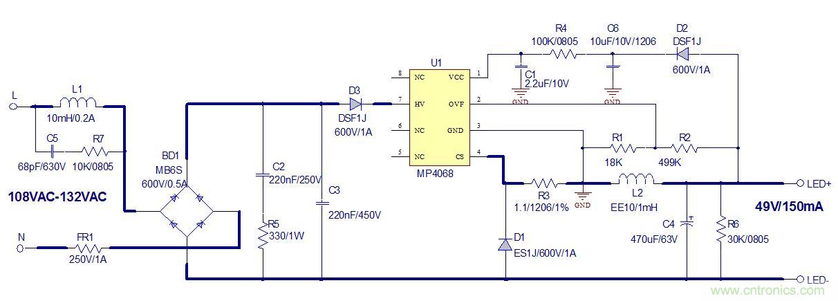 高兼容性、極簡的可控硅調(diào)光LED方案設計