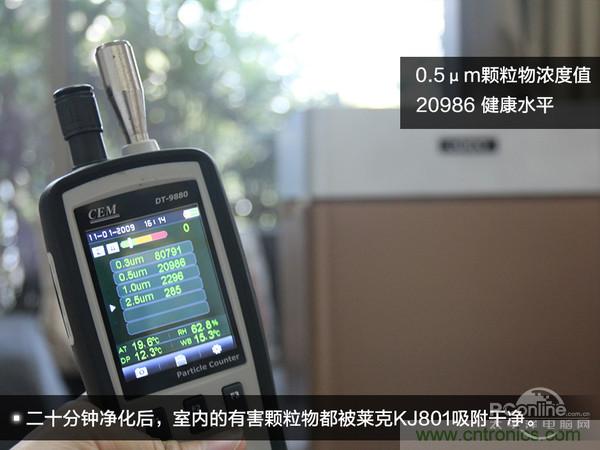 萊克KJ801空氣凈化器評測：超大空氣潔凈量！