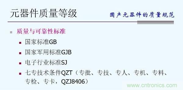 元器件應用可靠性如何保證，都要學習航天經驗嗎？
