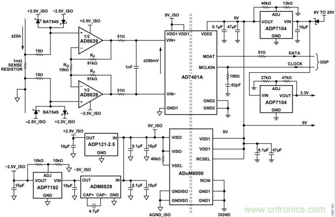 集成隔離式電源、用于太陽能光伏轉換器的完全隔離式電流檢測電路