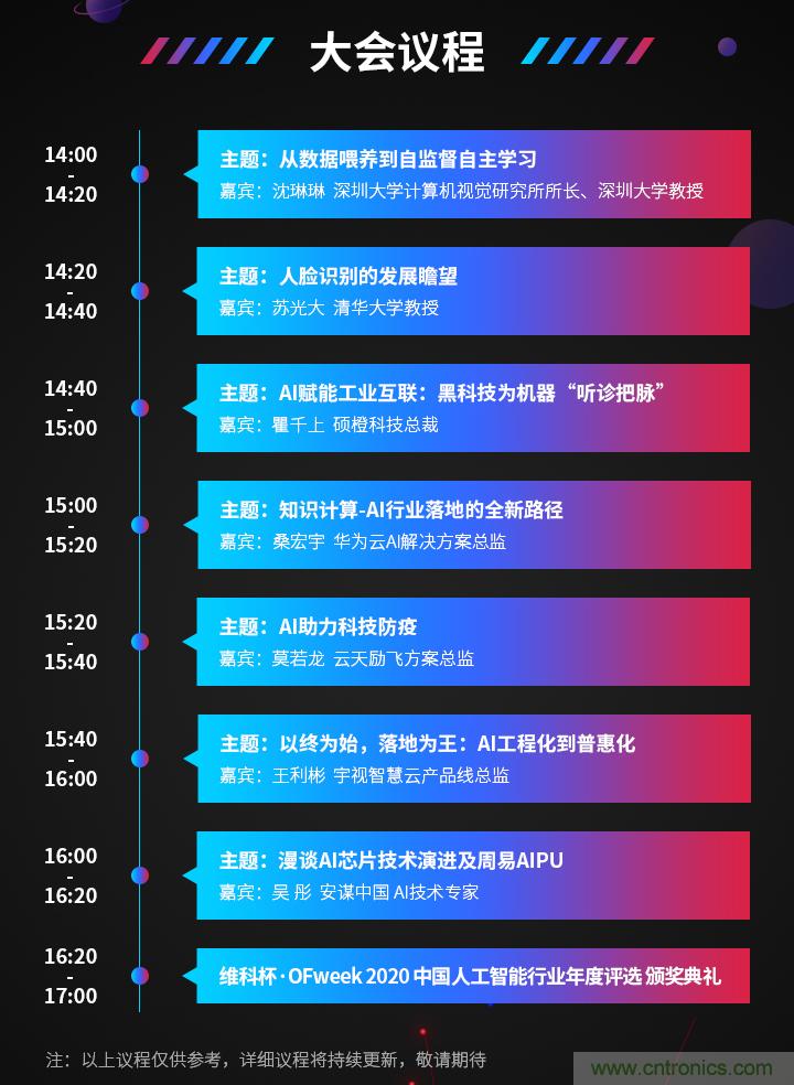 深圳喊你來(lái)參加&ldquo;OFweek 2020（第五屆）人工智能技術(shù)創(chuàng)新論壇&rdquo;啦！