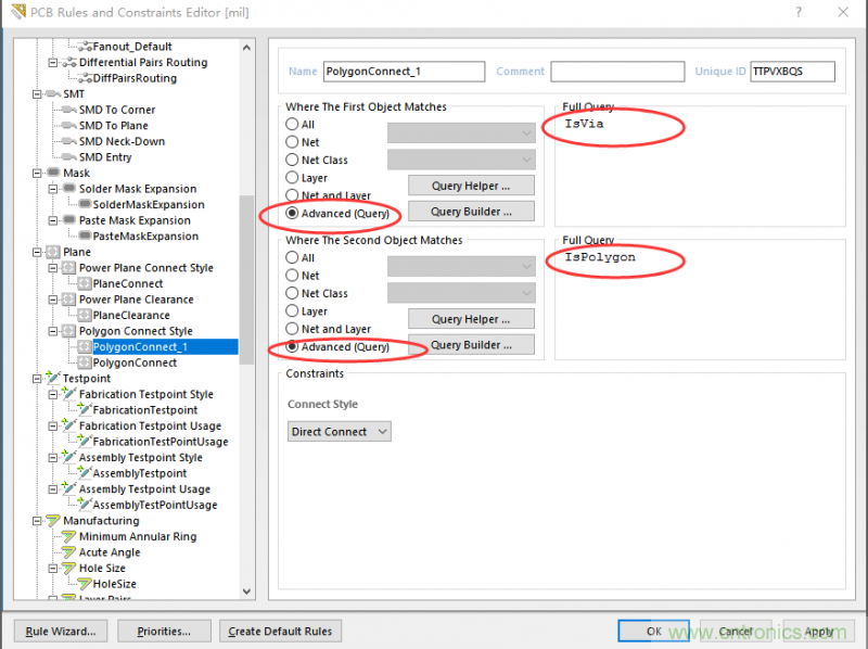 如何引腳接地十字焊盤，過孔完全接地?