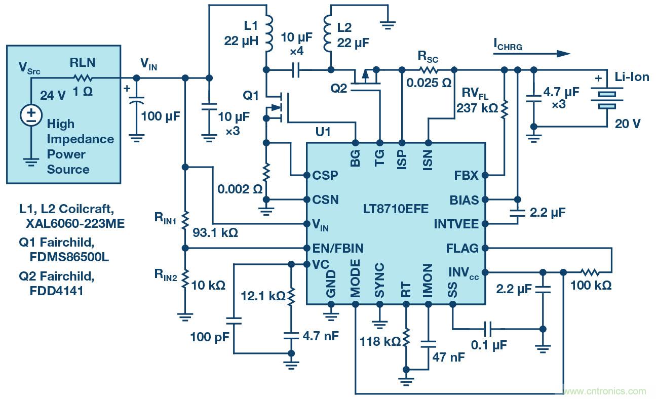 LT8710多功能 DC/DC控制器解決了高阻抗、超長工業電源線的電壓降問題