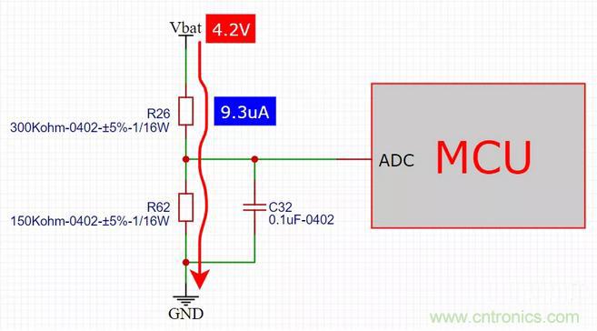 電池電壓偵測(cè)電路&ldquo;踩坑&rdquo;：分壓電阻的精度竟然是5%，不是1%