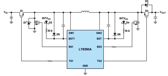 如何使用GaNFET設計四開關(guān)降壓－升壓DC－DC轉(zhuǎn)換器？